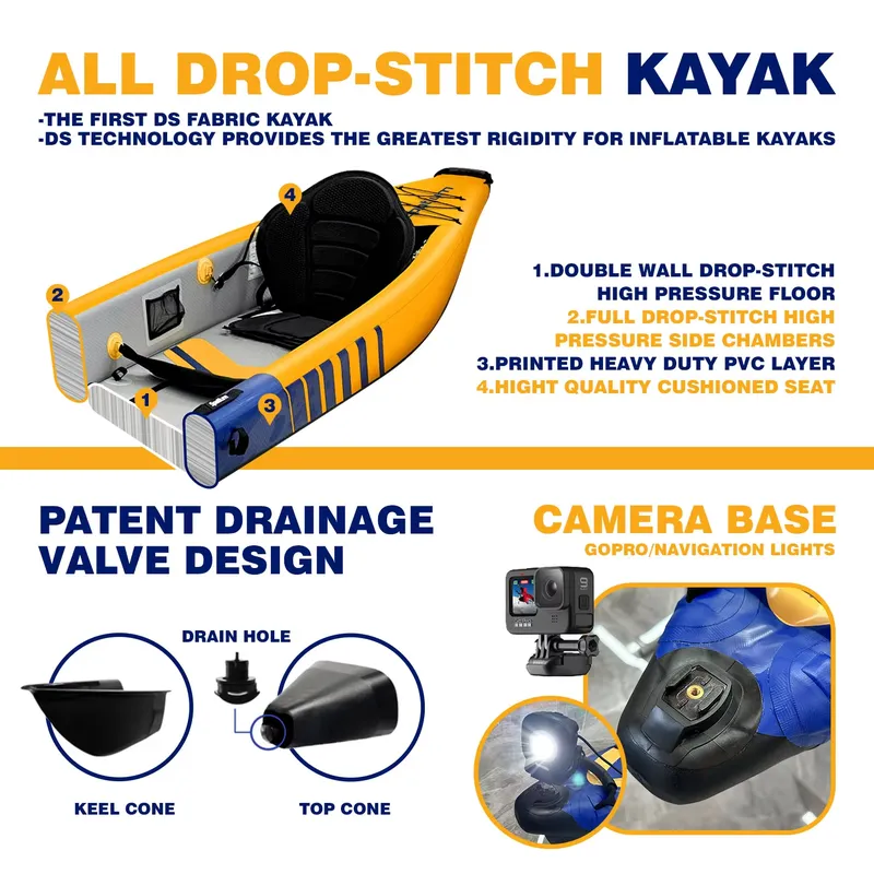 Kayak Tiup Merek Space Outdoor - Fishing Equipment Brands ulasan dan harga