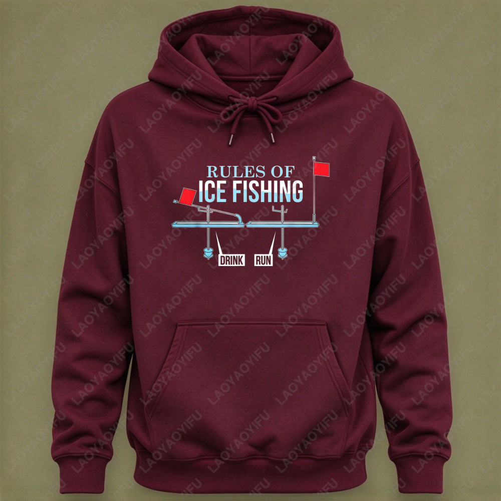 Aturan Memancing di Es, Hoodie - Ice Fishing Tip Up ulasan dan harga