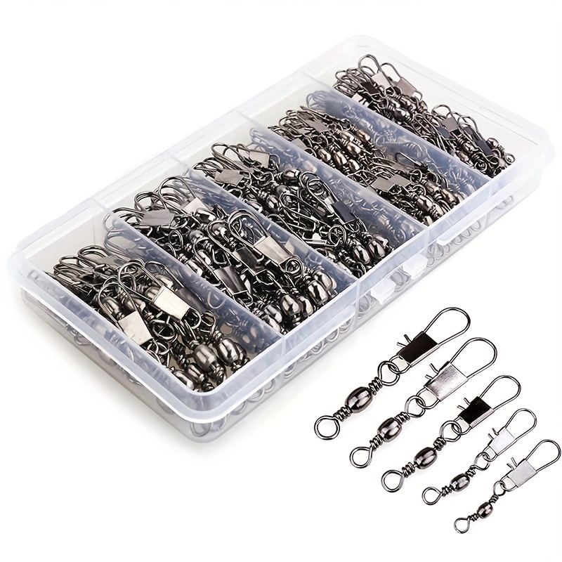 50/200pcs Barrel Snap Swivel A - Ice Fishing Tip Up ulasan dan harga